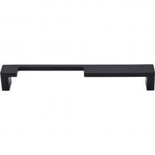 Top Knobs TK257BLK - Modern Metro Notch Pull A 7 Inch (c-c) Flat Black