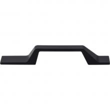 Top Knobs TK270BLK - Modern Metro Asymmetrical Pull 3 1/2 Inch (c-c) Flat Black