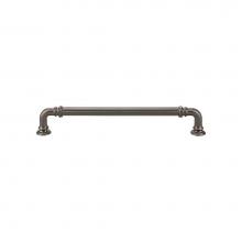 Top Knobs TK324AG - Reeded Pull 7 Inch (c-c) Ash Gray