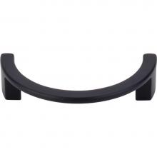 Top Knobs TK53BLK - Half Circle Open Pull 3 1/2 Inch (c-c) Flat Black