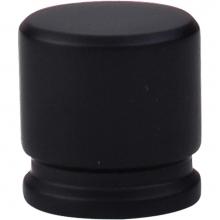 Top Knobs TK59BLK - Oval Knob 1 1/8 Inch Flat Black