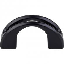 Top Knobs TK617BLK - Tango U Finger Pull 1 1/4 Inch (c-c) Flat Black