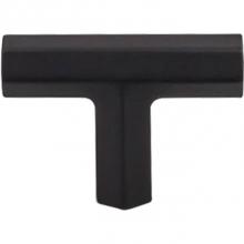 Top Knobs TK790BLK - Lydia T Shape Knob 1 3/4 Inch Flat Black