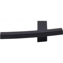 Top Knobs TK84BLK - Slanted A Knob 3 Inch Flat Black