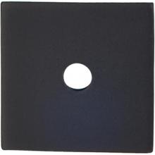 Top Knobs TK94BLK - Square Backplate 1 Inch Flat Black