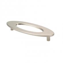 Topex 2564334 - Oval Pull With Hole, Satin Nickel, 96mm Center To Center