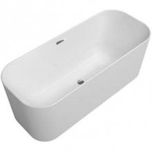 Villeroy and Boch UBQ177FIN7A100F401 - Finion, free-standing tub, 66 7/8'' x 27 1/2'', White with Chrome overflow