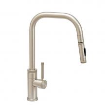 Waterstone 10220-PG - Waterstone Fulton Industrial PLP Pulldown Faucet - Angled Spout - Toggle Sprayer