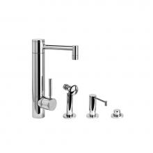 Waterstone 3500-3-WB - Hunley Prep Faucet - 3Pc. Suite