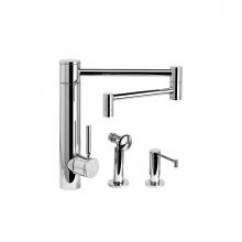 Waterstone 3600-18-2-WB - Hunley Kitchen Faucet - 18'' Articulated Spout - 2Pc. Suite