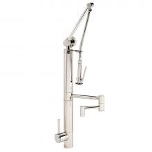 Waterstone 3710-12-2-PG - Waterstone Contemporary Gantry Pulldown Faucet - 12'' Articulated Spout - 2pc. Suite