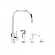 Waterstone 3825-3-PG - Waterstone Fulton Kitchen Faucet - 3pc. Suite