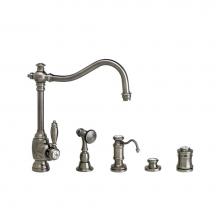 Waterstone 4200-4-PG - Waterstone Annapolis Kitchen Faucet - 4pc. Suite