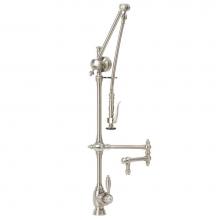 Waterstone 4410-12-2-PG - Waterstone Traditional Gantry Pulldown Faucet - 12'' Articulated Spout - 2pc. Suite