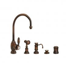 Waterstone 4900-4-PG - Waterstone Hampton Prep Faucet - 4pc. Suite