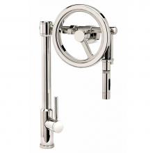 Waterstone 5125-WB - Endeavor Wheel Pulldown Faucet - Toggle Sprayer