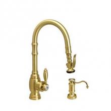 Waterstone 5210-2-PG - Waterstone Traditional Prep Size PLP Pulldown Faucet - Angled Spout - 2pc. Suite