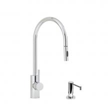 Waterstone 5400-2-PG - Waterstone Contemporary PLP Pulldown Faucet - Lever Sprayer - 2pc. Suite