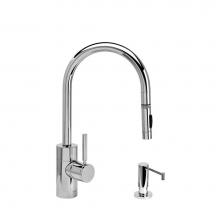 Waterstone 5410-2-PG - Waterstone Contemporary PLP Pulldown Faucet - Toggle Sprayer - 2pc. Suite