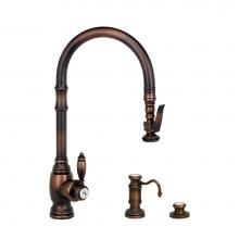 Waterstone 5600-3-PG - Waterstone Traditional PLP Pulldown Faucet - 3pc. Suite