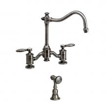 Waterstone 6200-1-WB - Annapolis Bridge Faucet - Lever Handles W/ Side Spray