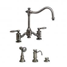 Waterstone 6200-3-PG - Waterstone Annapolis Bridge Faucet - Lever Handles - 3pc. Suite