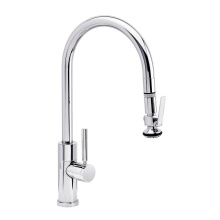 Waterstone 9860-CH - Waterstone Modern PLP Pulldown Faucet - Lever Sprayer - Angled Spout