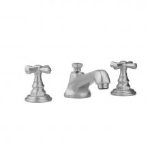 Jaclo 6870-T676-836-PCH - Westfield Faucet with Hex Cross Handles and Fully Polished and Plated Pop-Up Drain