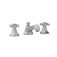 Jaclo 6870-T688-836-PCH - Astor Faucet with Ball Cross Handles and Fully Polished and Plated Pop-Up Drain