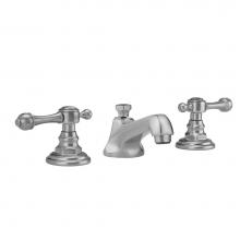 Jaclo 6870-T692-836-PCH - Westfield Faucet with Majesty Lever Handles and Fully Polished and Plated Pop-Up Drain