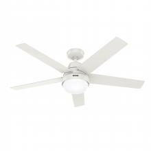 Hunter 51336 - Hunter 52 inch Aerodyne Wi-Fi Fresh White Ceiling Fan with LED Light Kit and Handheld Remote