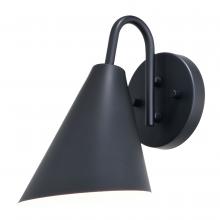 Vaxcel International T0740 - Hanson 6-in Outdoor Wall Light Matte Black and Glossy White