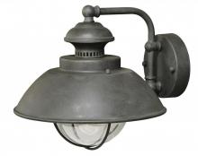 Vaxcel International T0267 - Harwich 10-in Outdoor Wall Light Textured Gray