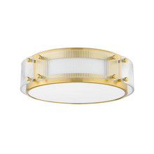 Hudson Valley 4714-AGB - 1 LIGHT FLUSH MOUNT