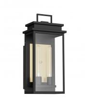 Lighting One US V1-29604BK-AB - Medium Wall Mount Lantern