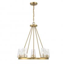 Lighting One US V6-L1-2320-5-322 - Dimond 5-Light Chandelier in Warm Brass