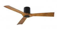 Modern Forms US - Fans Only FH-W1811-54-MB/DK - Aviator Flush Mount Ceiling Fan