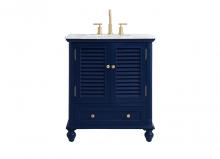  VF30530BL - 30 Inch Single Bathroom Vanity in Blue