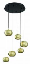 Minka George Kovacs P5474-884-L - Halo - 6 Light LED Pan Pendant