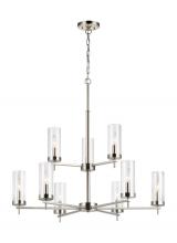 Visual Comfort & Co. Studio Collection 3190309-962 - Zire Nine Light Chandelier