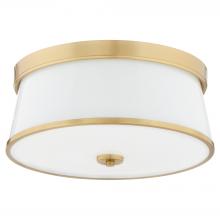 Quorum 3203-16-80 - Weir 16 inches Ceiling Mount, Aged Brass