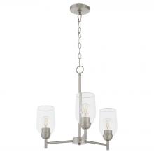 Quorum 6112-3-65 - Wallinger 3 Light Chandelier, Satin Nickel