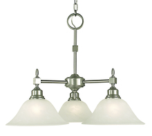  2439 PN/WH - 3-Light Polished Nickel Taylor Dinette Chandelier