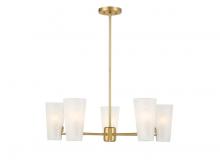 Savoy House Meridian M100130NB - 5-Light Chandelier in Natural Brass