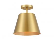 Savoy House Meridian M60076NB - 1-Light Ceiling Light in Natural Brass