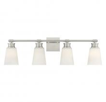 Savoy House Meridian M80056BN - 4-Light Bathroom Vanity Light in Brushed Nickel