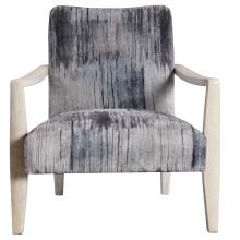 Uttermost 23587 - Watercolor Gray Chenille Accent Chair