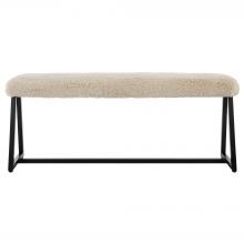 Uttermost 23056 - Uttermost Taupo Sheepskin Bench