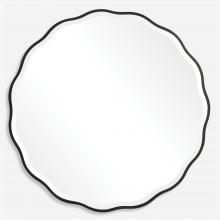 Uttermost 09693 - Aneta Black Round Mirror