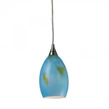 ELK Home 10209/1OAS - One Light Satin Nickel Down Pendant